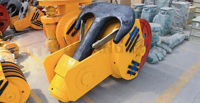 How do you install a safety latch on a hook?