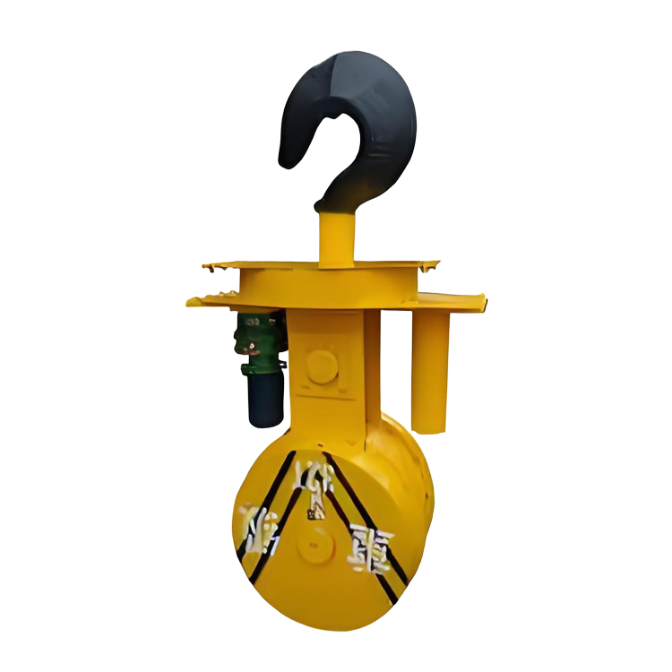 Rotating crane hook with swivel
