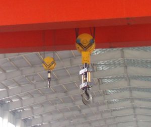 Overhead crane hook block assembly