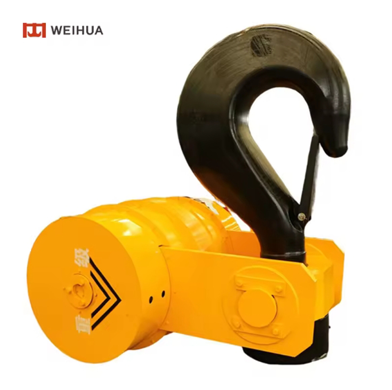Crane hook height adjustment