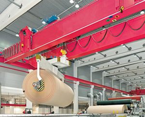 crane spreader for paper mill