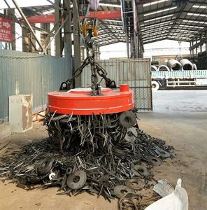 Circular Electromagnetic Lifting Magnets