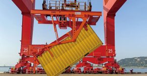 Container crane hook