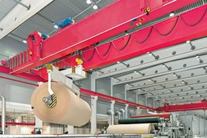 crane spreader for paper mill