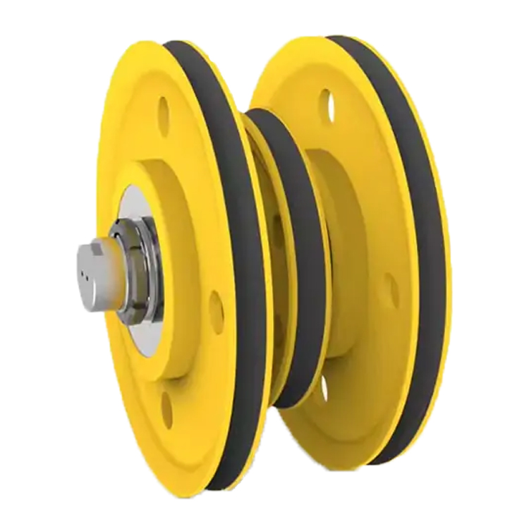 Crane wire rope pulley