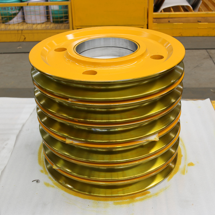 Crane wire rope pulley