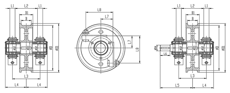 overhead crane wheel