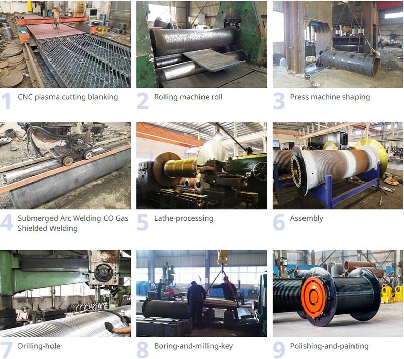 Crane Wire Rope Drum Manufacturing Process