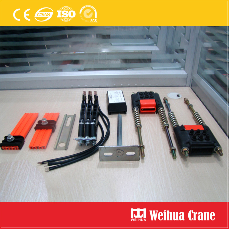 Insulated crane conductor rail