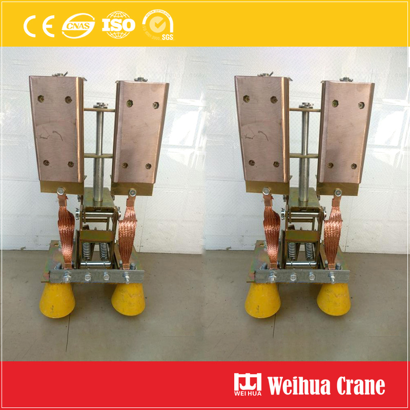 Insulated crane conductor rail