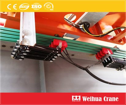 Insulated crane conductor rail