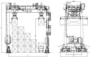 50 Tons RTG Crane For Logistics Hubs and Inland Ports