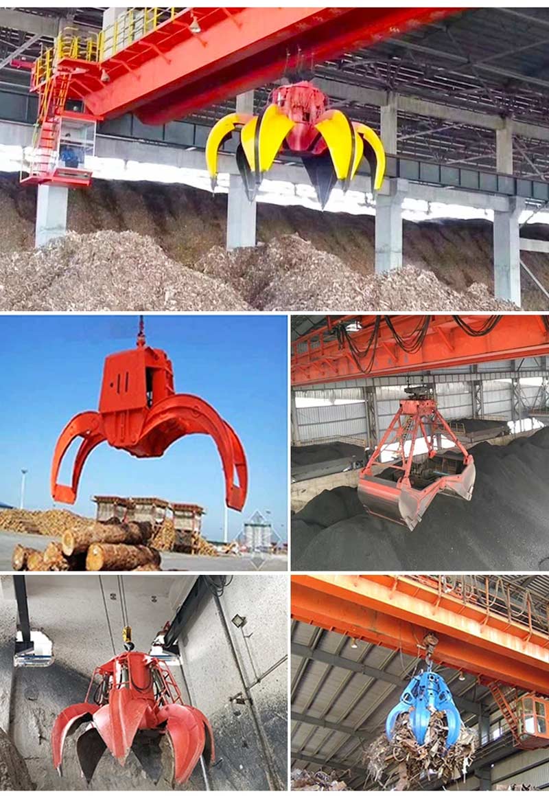 Gru a ponte con benna