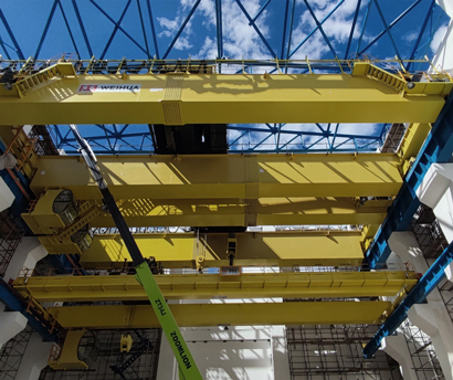 50 MT dubbele ligger EOT-kraan