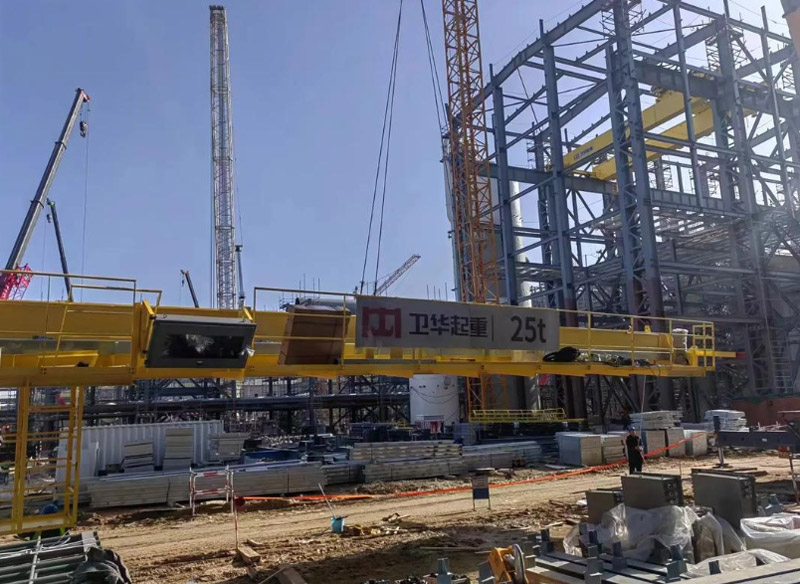 25-ton explosion-proof double girder overhead crane installation