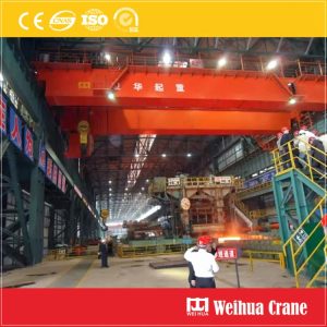 metallurgical double girder overhead crane for molten metal lifting in foundry