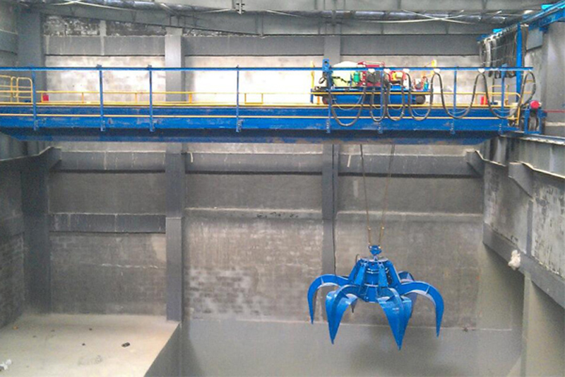 Garbage Grab Bucket Overhead Crane