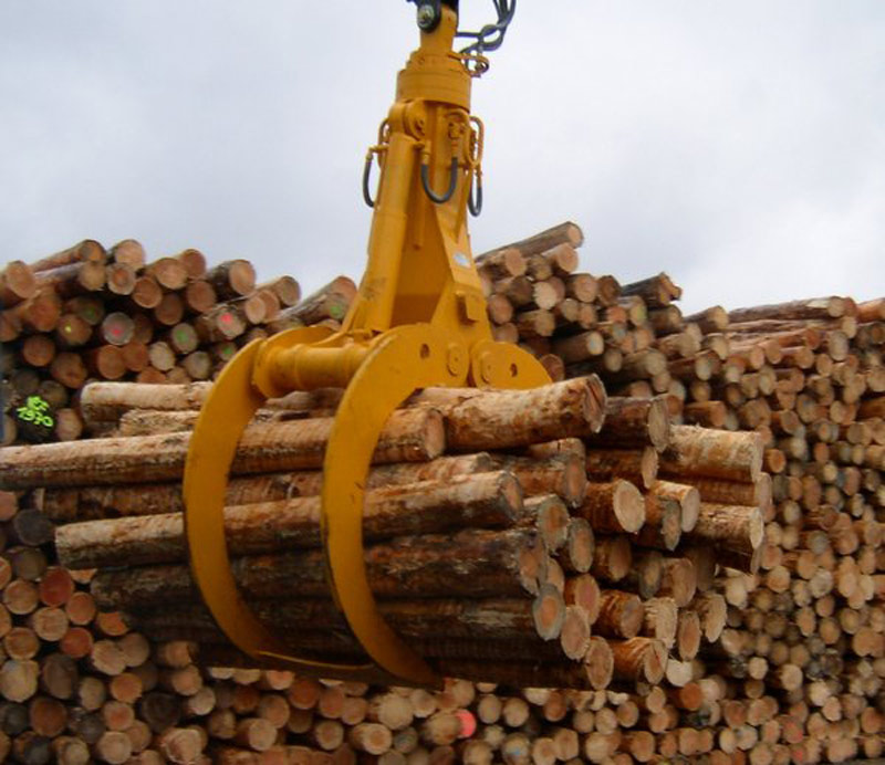 用于木材吊装的桥式起重机