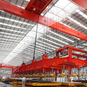 steel scrap electromagnetic overhead crane