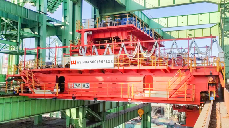 500t casting crane for a steel project in Weihua