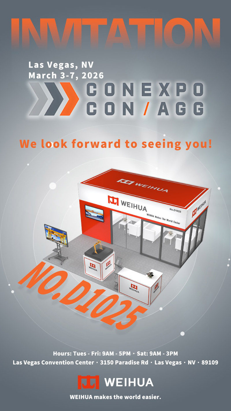 Weihua Crane will be exhibiting at CONEXPO-CON/AGG 2026