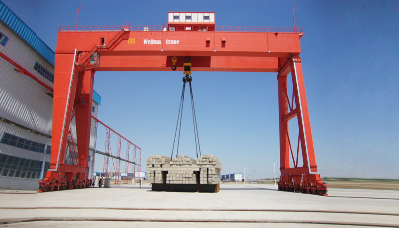 80 Ton Gantry Crane For Concrete Precast Beams