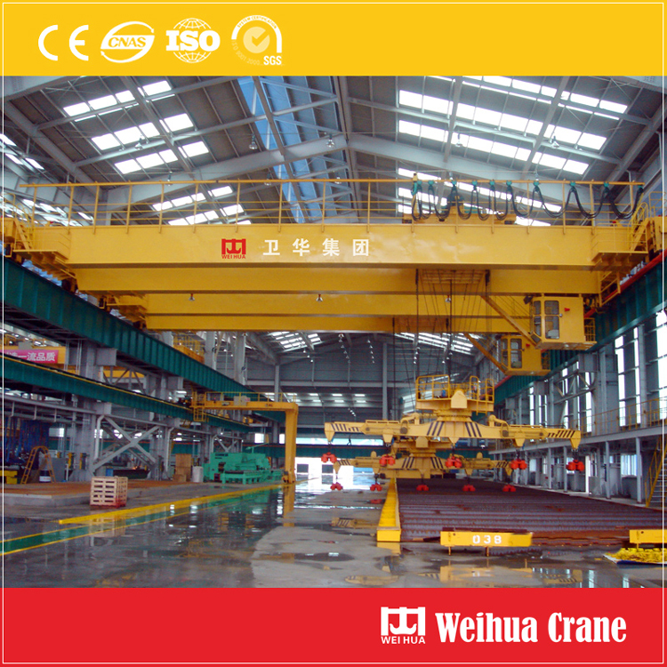 Double Girder Overhead Crane With Electromagnet