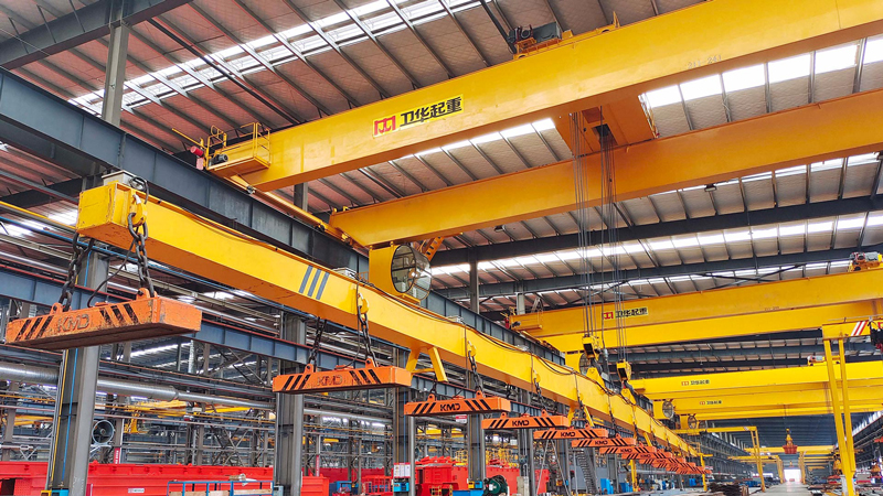 Double Girder Overhead Crane With Electromagnet