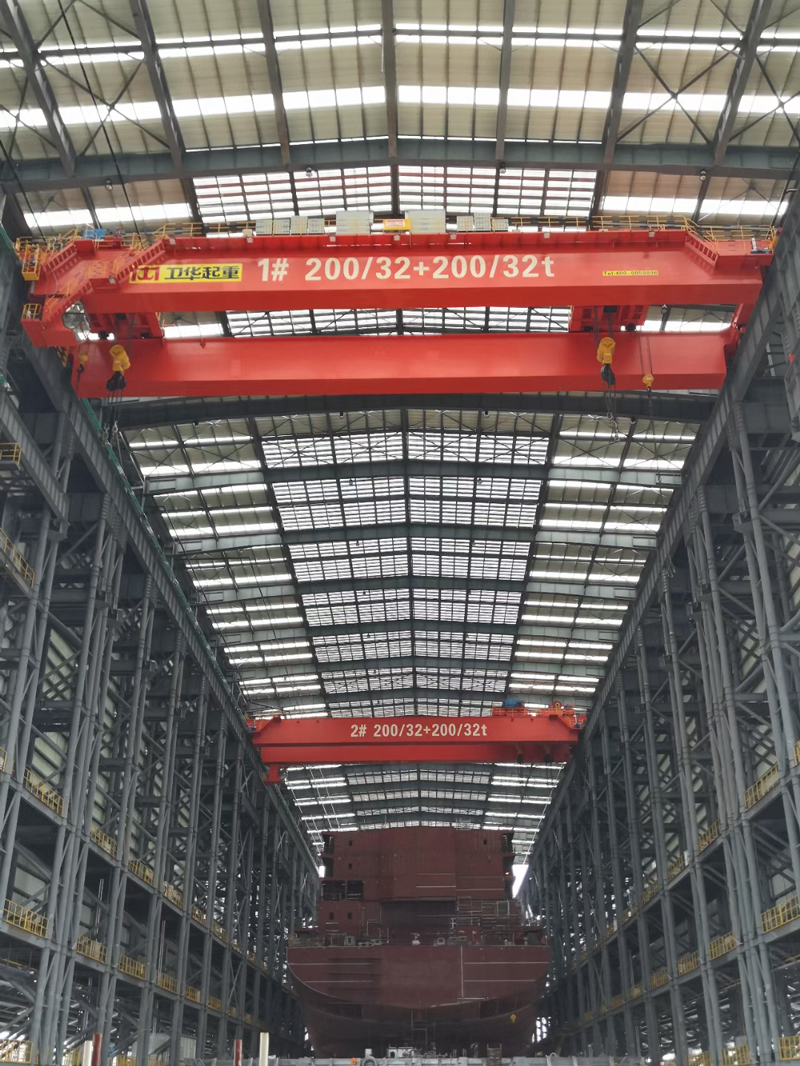 overhead crane for shipyard operations
