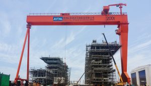 200 Tons gantry crane for shipyard operations