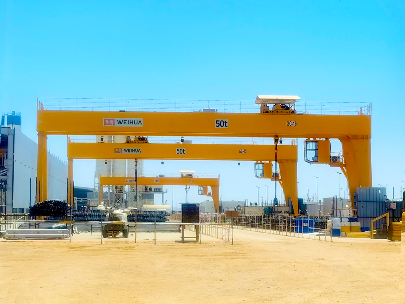 50 Tons Rail-Mounted Gantry Crane (RMG) for outdoor coastal operation