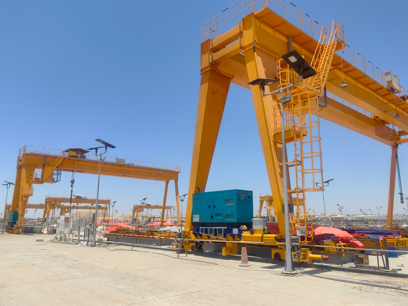 Rail-Mounted Gantry Crane (RMG) for outdoor coastal operation