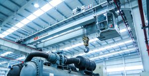 service overhead crane for compressors