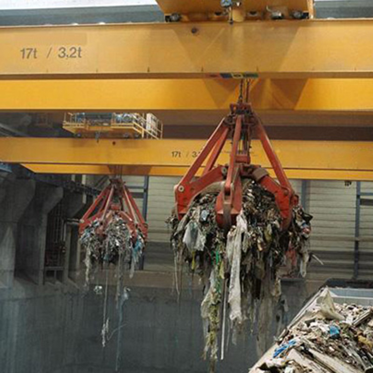 Automated Waste Handling Crane at Waste-to-Energy Plant
