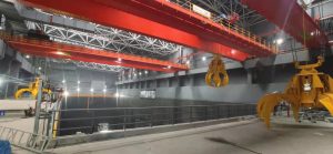 Automated Waste Handling Crane at Waste-to-Energy Plant