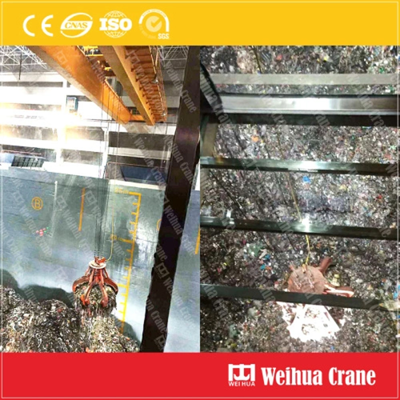 Automated Waste Handling Crane at Waste-to-Energy Plant