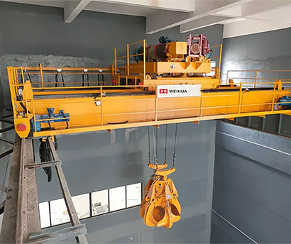 16 tons overhead crane with grab