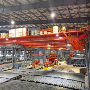 magnetic overhead crane for steel handling