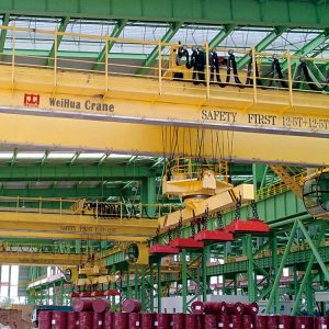magnetic overhead crane for steel handling