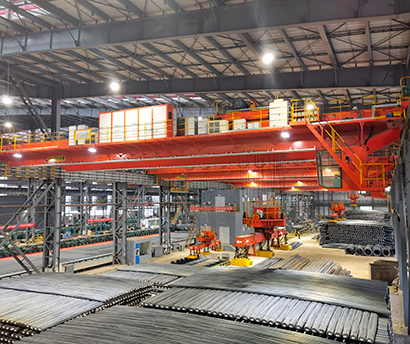magnetic overhead crane for steel handling