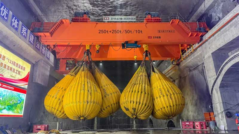 Weihua Pumped Storage Main Plant·Single Machine Double Trolley Crane