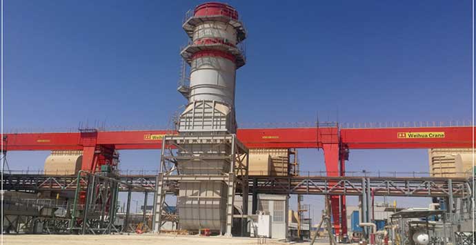 Egypt FEM standard double-girder gantry crane delivered for use