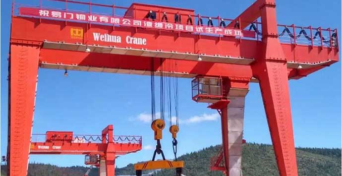 50 ton gantry crane delivered to Russian steel plant