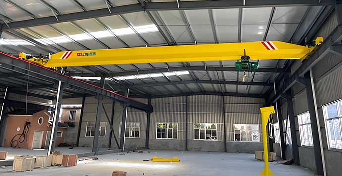 10 ton single girder overhead crane exported to UAE