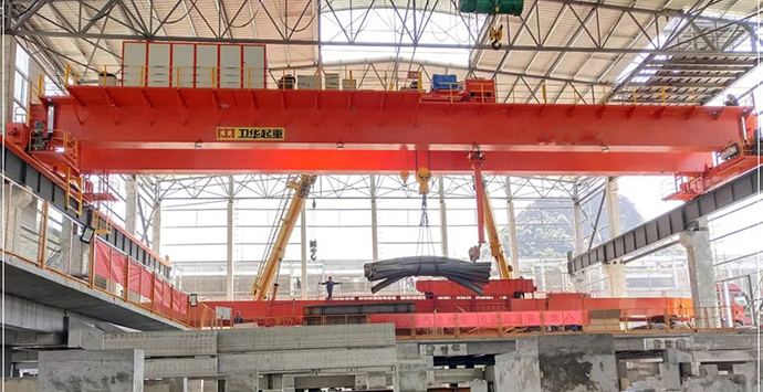 30 ton double girder overhead crane used in Egypt electrolytic aluminum factory