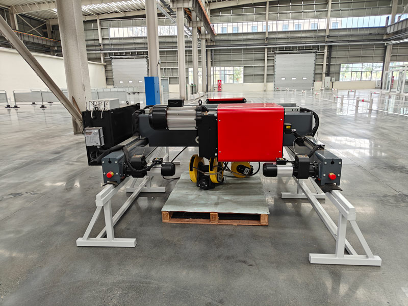 20/10 ton double girder overhead crane with electric hoist