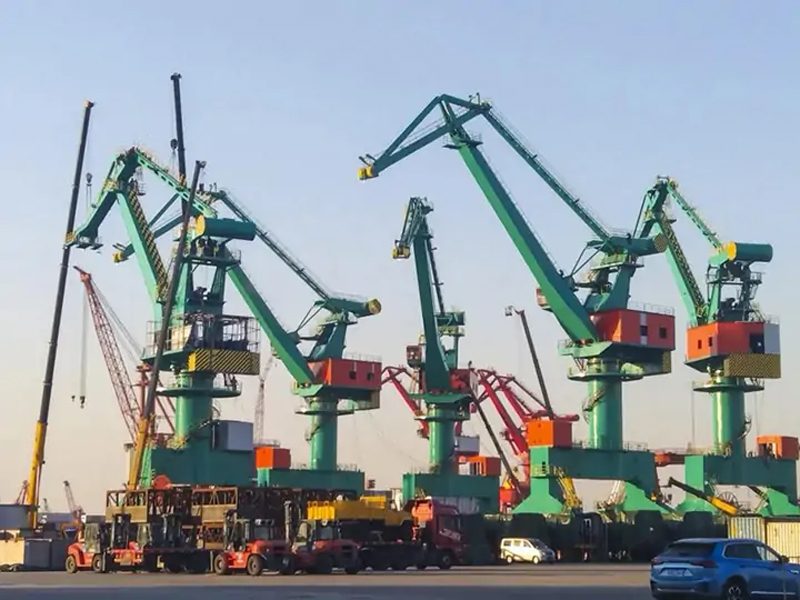 single jib portal crane