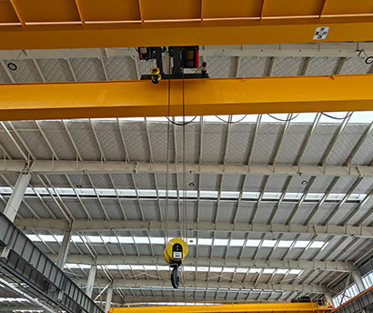 20/10 ton double girder overhead crane with electric hoist