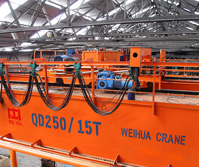 250 Ton Scrap Charging Overhead Crane