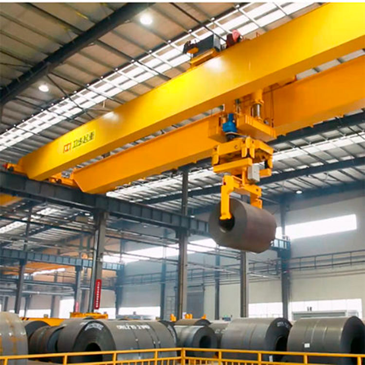 30 Tons Double Girder Overhead Crane for a Steel Coil Yard